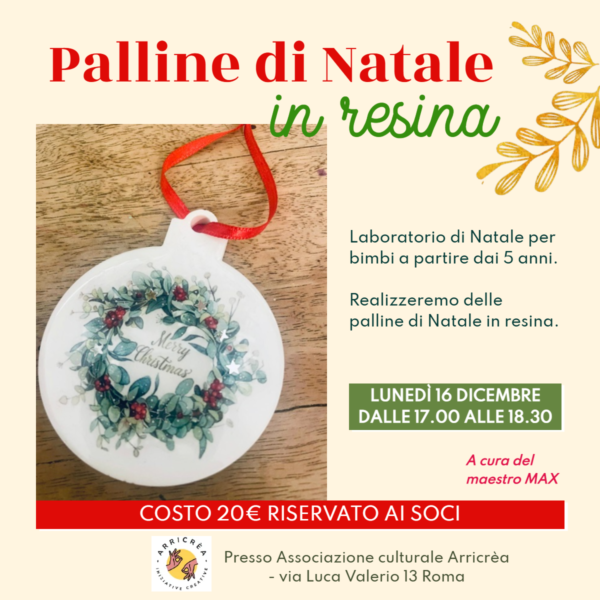 2024/12/16 – Palline di Natale in resina