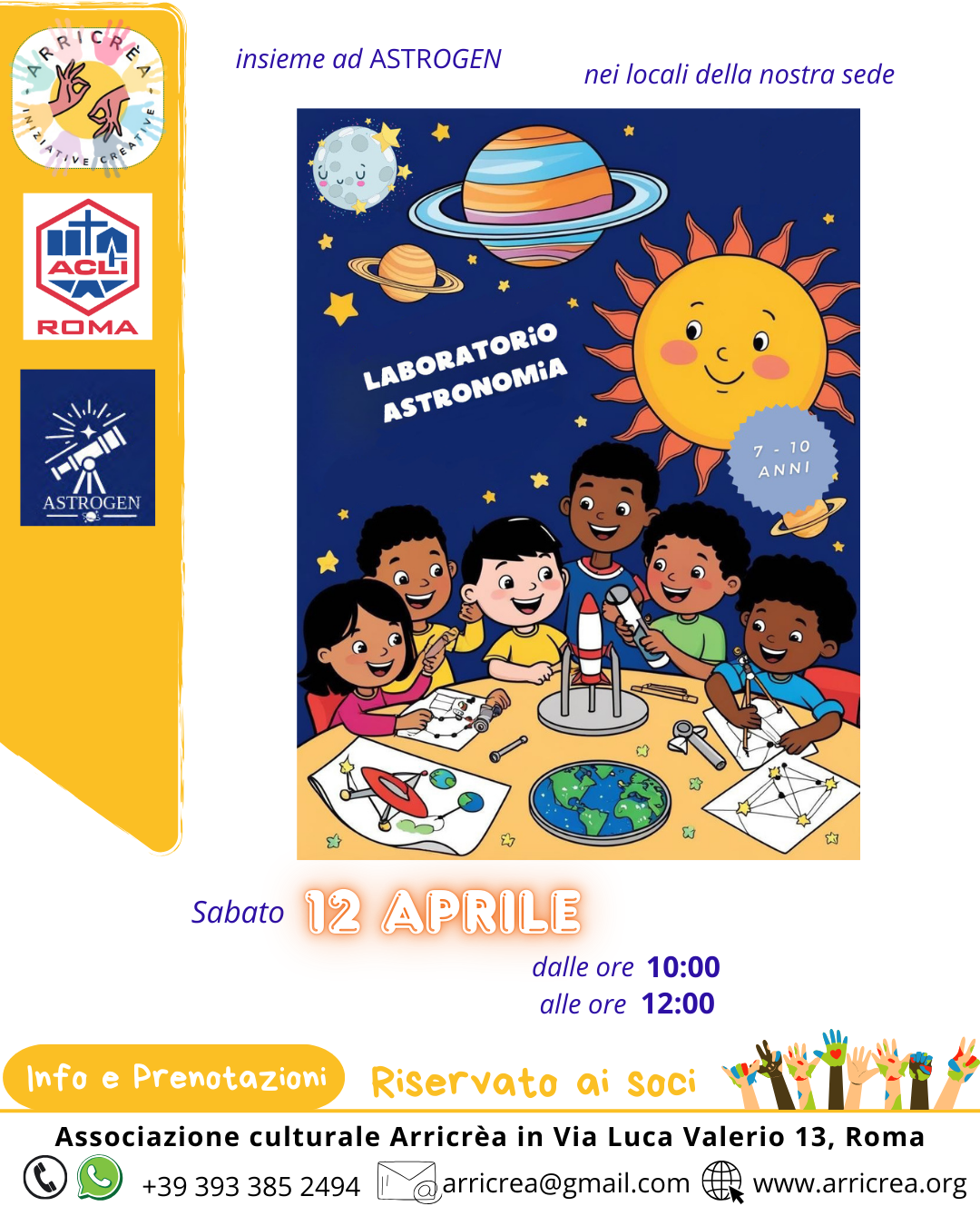 2025/04/12 – Laboratorio astronomico per bambini